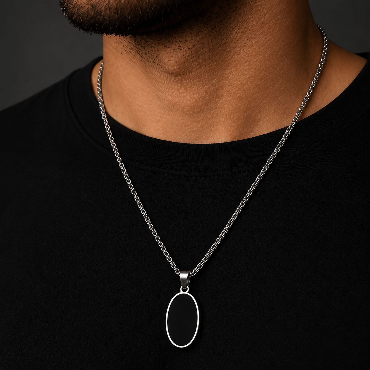 Steel Chain Pendant